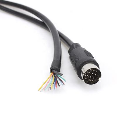 購入 カスタム 1M 2M シールド 13 PIN Din コンネクタをオープンワイヤのピグテールケーブルに online manufacture