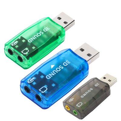 購入 プラグアンドプレイ 5.1 外部3Dマイク ステレオスタジオオーディオ USBインターフェイス サウンドカードアダプタ 3.5mmヘッドフォン online manufacture