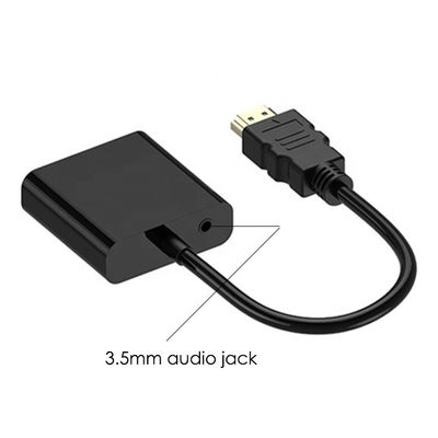購入 1080P 4K HDM TV I 男性からVGA 女性アダプター 3.5 オーディオ ジャック パワー コンピュータ PC モニター HDTV online manufacture