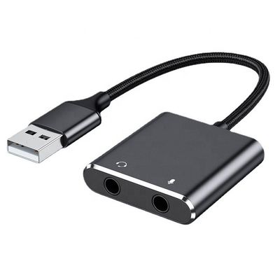 購入 プラグ&プレイ オーディオ マイク スタジオ ヘッドセット USB 外部 サウンド カード アダプタ ラップトップ online manufacture