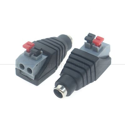 購入 溶接式プレスボタン DC 5.5*2.1mm 男性 女性 バレル ジャック 2p ワイヤケーブル接続器 online manufacture