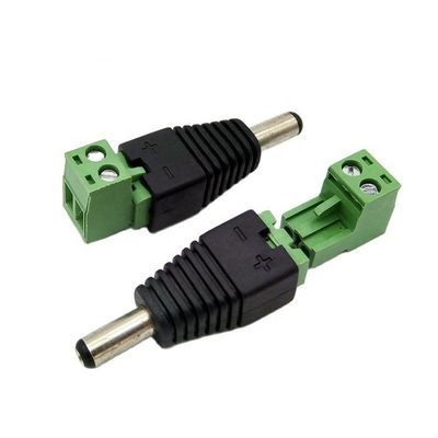 購入 ソルダーレス挿入 男性 女性 2.1 X 5.5mm DC ジャックコネクタ パワーターミナルプラグ アダプタ LED ストライプ CCTV カメラ online manufacture