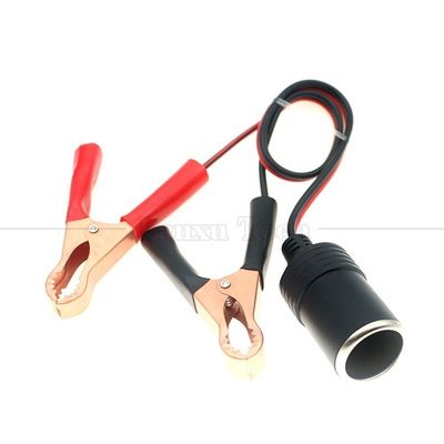 購入 12V バッテリー アリガター クリップ クランプ 車 煙草点灯器 女性 ソケット アダプター 電源ケーブル online manufacture