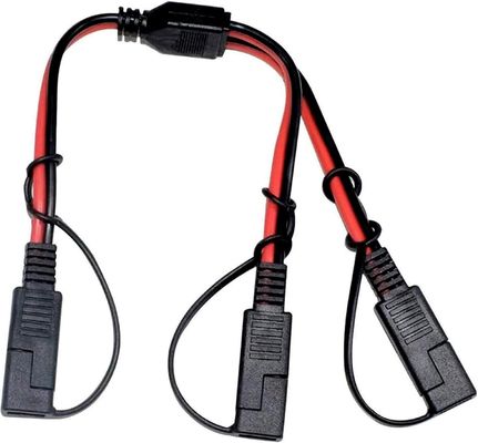 購入 14AWG SAE DC 電源自動車コネクタケーブル Y スプリッタ 1 から 2 SAE拡張ケーブル RV キャラバン ソーラーパネル バッテリー充電 online manufacture