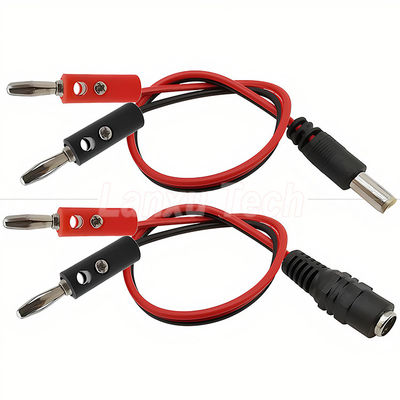 購入 12v DC 5.5mm X 2.1mm メス・バレル ジャックから4mm バナナプラグ テストリード 電源ケーブル online manufacture