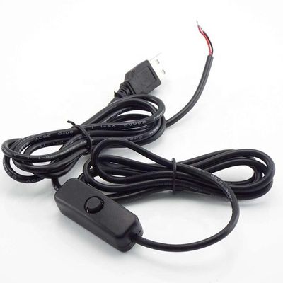 購入 1m ホワイトブラック LED ストライプ オンオフ ボタン USBタイプA スイッチ拡張ケーブル online manufacture