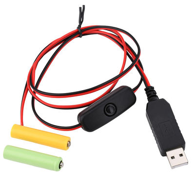 購入 1.5v 3v 4.5v 6v LR6 AA LR03 AAA バッテリー消し USB スイッチ ON OFF 電源充電ケーブルを交換する online manufacture