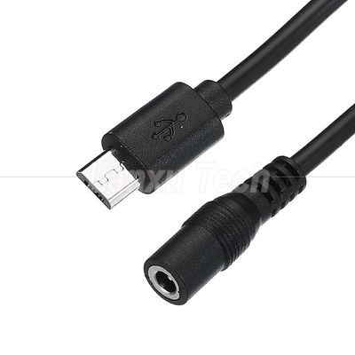 購入 マイクロUSB 男性からDC 3.5x1.35mm 女性 ジャック ファン用電源延長ケーブル LEDストライプ online manufacture