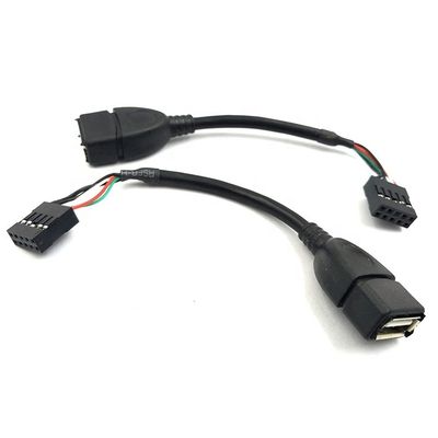 購入 USBタイプA 女性から9ピンデュポント 女性ヘッダーマザーボードアダプターケーブル online manufacture