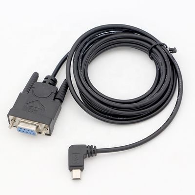 購入 カスタム 90 度 右角 ミニ B USB 女性 DB9 RS232 シリアルケーブル online manufacture