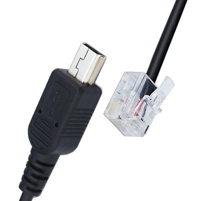 購入 カスタムアセンブリ ミニB 5p USBからRJ9 RJ11ケーブル online manufacture