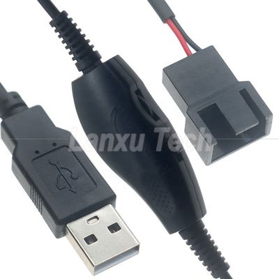 購入 調節可能なUSB 5V ステップアップ DC 12V 3ピン 4ピン接続扇風機速度コントローラー パワーアダプターケーブル PC 冷却扇風機 online manufacture