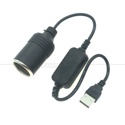 購入 高品質の12W 5V USBから12V変換器 煙草プラグ ライター LED電圧モジュール付きソケットケーブルアダプター online manufacture