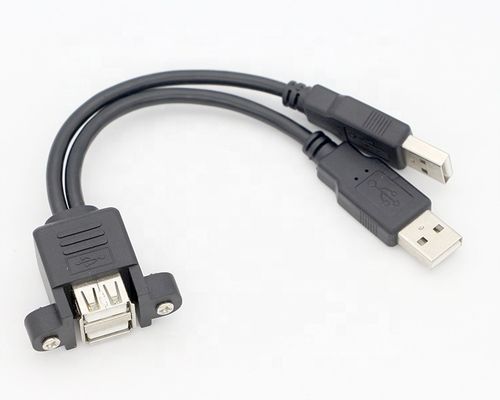 購入 双重USB2.0型Aパネルマウント 男性から女性延長ケーブル online manufacture