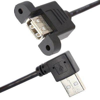 購入 スクロールロック 90 度 右角タイプA 男性から女性パネルマウント USB拡張ケーブル online manufacture