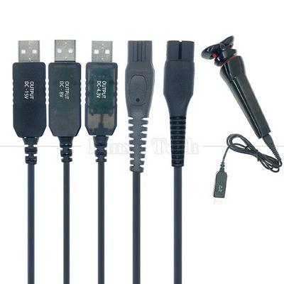 購入 高品質 交換 1m USB 5V から DC 15V 4.3V 8V 電源充電器 シェーバーケーブル online manufacture