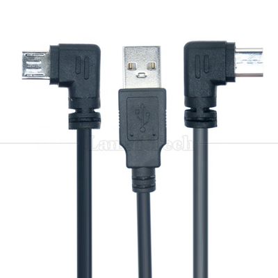 購入 90 度 右角 マイクロB 男性からUSBタイプA 男性拡張データ充電ケーブル タブレット online manufacture