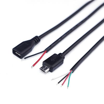 購入 OEMデータ充電 2 4コア マイクロUSB 男性 女性 裸のワイヤを開ける online manufacture