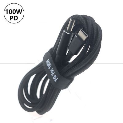 購入 ナイロン 帯状 100W 20V 5A PD タイプ C から DC 4.5x3.0 7.4x0.6 アダプター 充電ケーブル HP デール レノボ アスース エッサー サムスン ノートパソコン online manufacture
