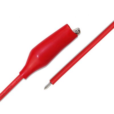 ブラック レッド シングル アリガター クリップ テスト 電源ケーブル