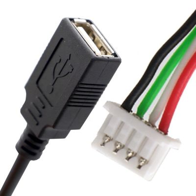 OEM組立 USB A 女性からJST 2 3ピン PH XH 1.0mm 1.5mm 2mm接続ピッチケーブル