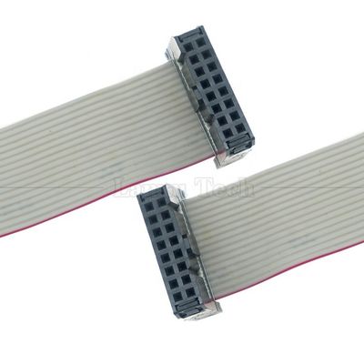 女性から女性へ 16 PIN 1.27mm ピッチ IDC 2.54mm コンネクタ GPIO グレー フラットリボンワイヤーケーブル ハードドライブ CD ラスベリー Pi