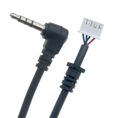OEM オーダーメイド 90 度角度 4 極 3.5mm TRRS オーディオステレオ ジャック JST XH PH SH VH MX 接続ケーブル