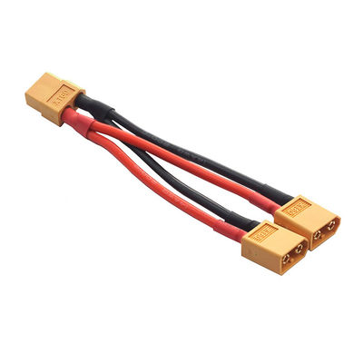 14AWG XT60 1 RC リポ電池のための女性から男性Yスプリッター拡張ケーブル
