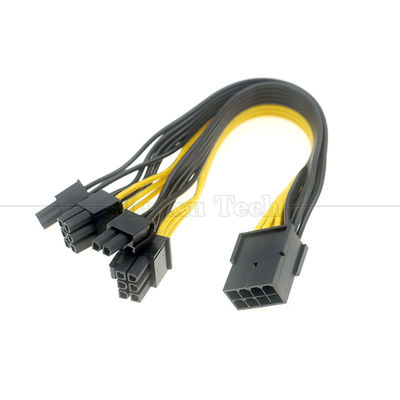 PCIe 8ピン 男性からダブル 8ピン 女性 PCI エクスプレス グラフィック ビデオ カード GPU スプリッター パワー アダプター ケーブル