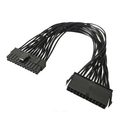 男性から女性 PSU 24pin ATX 電源拡張ケーブル パソコンマザーボード