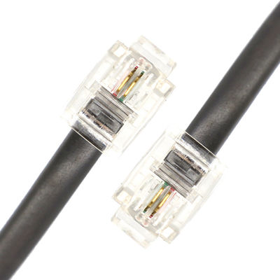 カスタム 1M 2M 3M シールドインターコン Cat3 RJ11 6P2C 電話ADSLケーブル