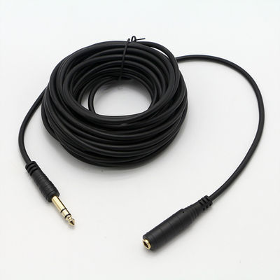 OEM 3M ゴールド 6.35mm ジャック 1/4インチ TRS 男性から 1/4インチ TRS 女性 オーディオパッチ ジャック ステレオケーブル