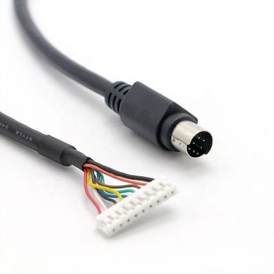 CUSTOM 1M PC エンジンコントローラ S Video 9 PIN JST 8 PIN ミニ DIN ケーブルへの接続