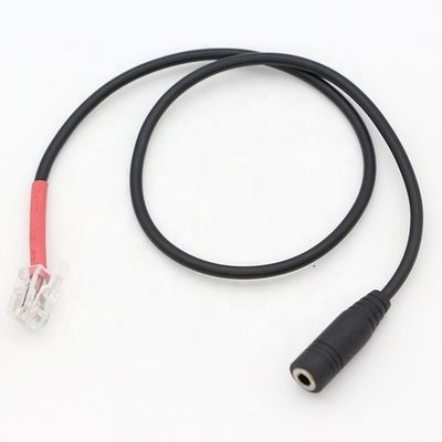 RJ9 RJ10 女性 3.5mm CTIA プラグ オーディオ ジャック ヘッドセット アダプタケーブル