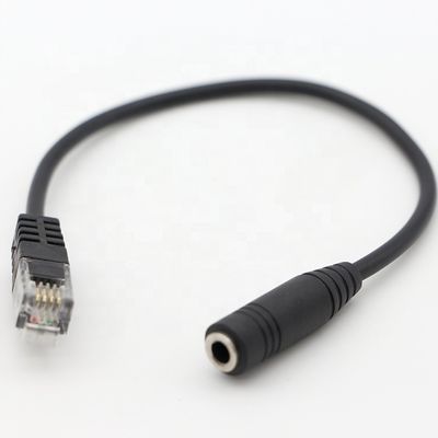 OEM RJ9 RJ10 から 女性 3.5mm CTIA プラグ オーディオ ジャック ヘッドセット アダプタケーブル