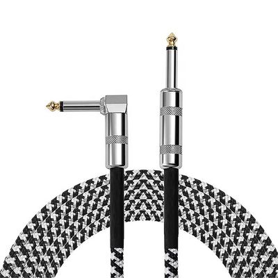 耐久性 帯状 右角から直角 3M 10FT 1/4 インチ TS ジャック 音楽楽器 電動ギターケーブル