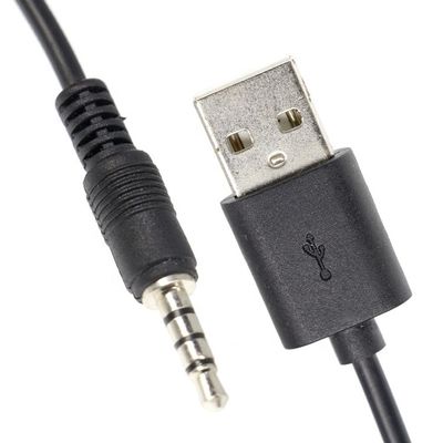 カスタム3フィート3.5mm 男性アックスオーディオジャックからUSB2.0 男性データ充電ケーブル