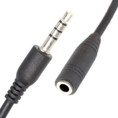 短 20cm 3.5mm 4ポール TRRS 男性から3.5mm TRRS 女性 ステレオオックスオーディオ拡張ケーブル
