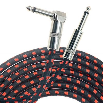1m 3m 5m 1/4 6.35mm モノTS ジャック リード ブレイド 電気ギター アクセサリー パッチ アンプ エフェクト アンプ 楽器ケーブル