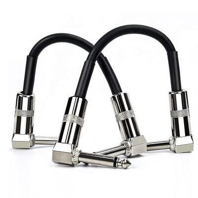 1/4 TS ジャック 電動 帯状 ペダル ギター パッチ リード ステレオ 楽器 ケーブル