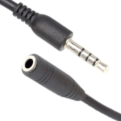 短 10cm 3.5mm ジャック TRRS 男性から3.5mm ジャック TRRS 女性 ステレオオックスオーディオ拡張ケーブル