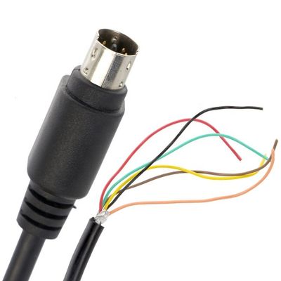 パーソナライゼーション 6 7 8 PIN MINI DIN パーグテールオープン 缶状のワイヤケーブル
