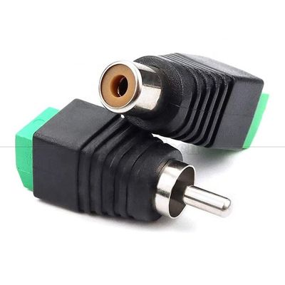 RCA 女性 男性 スクロール端末 AV フォノ 溶接式 プラグ 無線接続器 変換器 音声アダプター