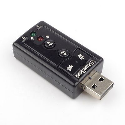 プラグ&プレイ オーディオ マイク スタジオ USB 外部 サウンド カード アダプタ