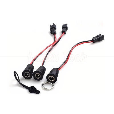 DC 022 5.5x2.1mm 5.5x2.5mm 女性ソケットスレッドマウント JST SM 2ピン接続ケーブル