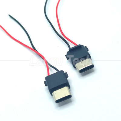 USBタイプC 2ピン 男性プラグ接続ケーブル 携帯電源バンク