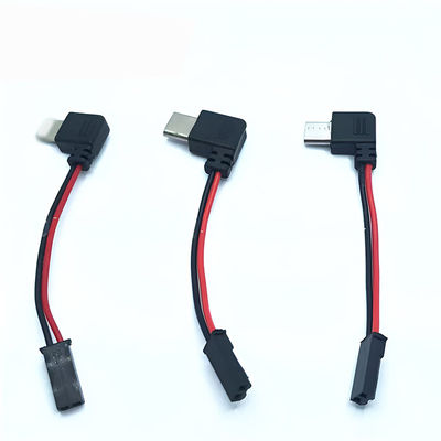 90度 右角 USB 8ピン マイクロタイプ C から JST SYP 接続ケーブル バイクライダーのための磁気携帯電話ホルダー