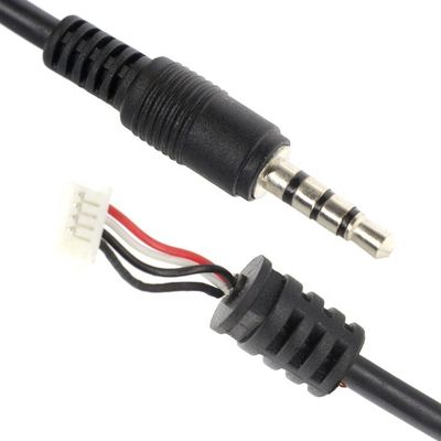 カスタム工場組立 1M 3.5mm TRRSオーディオ DC ジャックからJST 2.0mm 2.54mmピッチ接続ケーブル