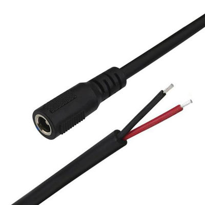 CUSTOM DC供給入力ジャック 2.1x5.5mm 男性 女性ソケットバレルコネクタを開けるDCピグテール電源ケーブル