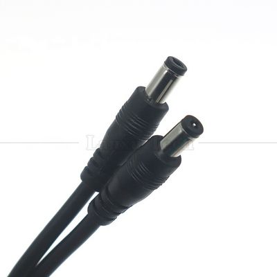 カスタム 16AWG 18 20 22 24 26 28 AWG 男性から男性 5.5x2.1mm 5.5x2.5mm 3.5x1.35mm 12V DCプラグ電源延長ケーブル CCTV